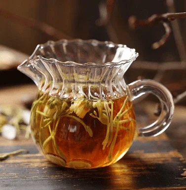 Lung tea Boat-fruited sterculia Chrysanthemum tea Honeysuckle Momordica grosvenori Relieve a cough grosvenori wet one's whistle Tea with chronic pharyngitis reduce phlegm clearing away the lung-heat Health tea